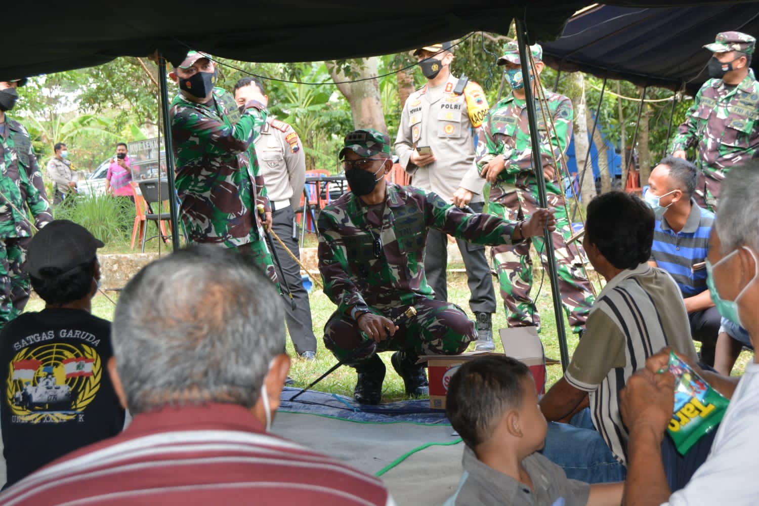 Danrem Bersama Forkopimda Kabupaten Semarang Cek Kesiapan Tenda Darurat Bencana